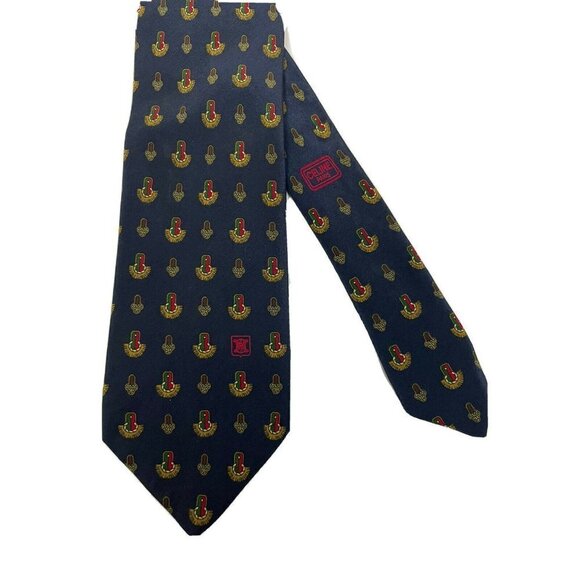 Celine Paris Men's Blue‎ Men's Necktie 100% Silk - Picture 7 of 7